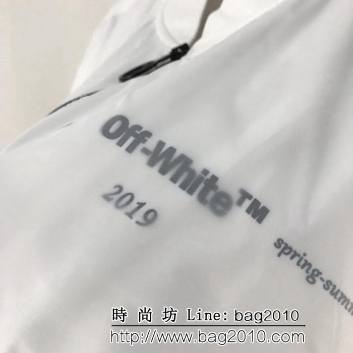 OFF-w19ss春季新款 背後人像印花 定制超薄雙層複合面料 男款風衣外套 ydi2488